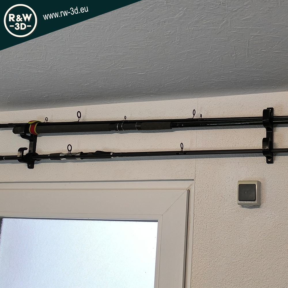 Angelruten Halterung Halter Rack Angelhalterung Rutenhalterung Wand und Decke