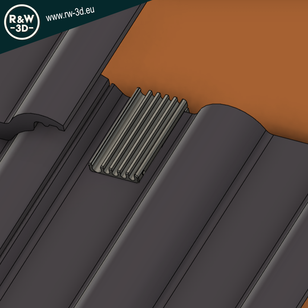 PV Kabeldurchführung Dachdurchführung Ziegeldach Frankfurter Finkenberger Pfanne