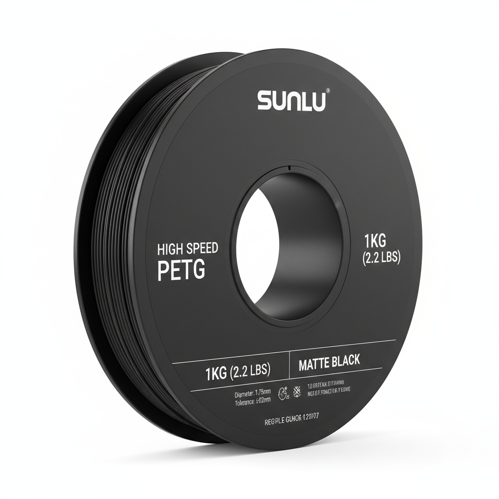 Sunlu Highspeed Matt PETG Schwarz 1kg