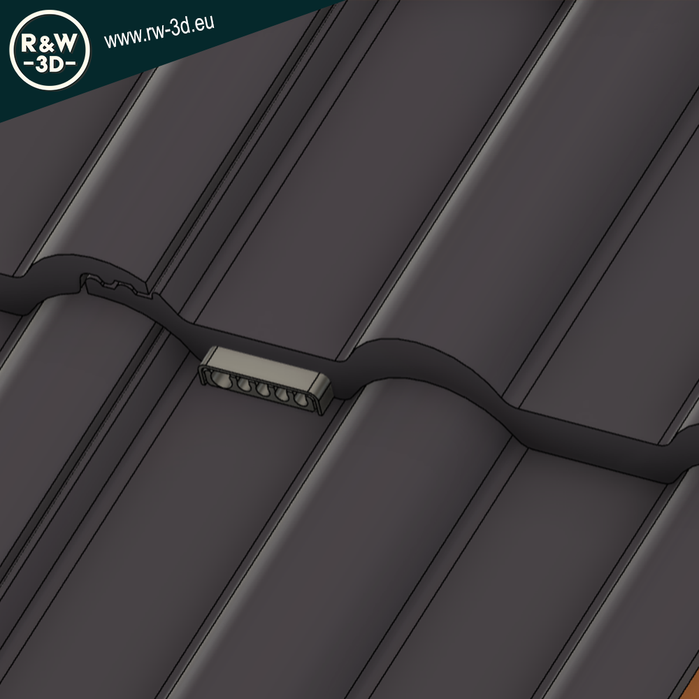 PV Kabeldurchführung Dachdurchführung Ziegeldach Frankfurter Finkenberger Pfanne