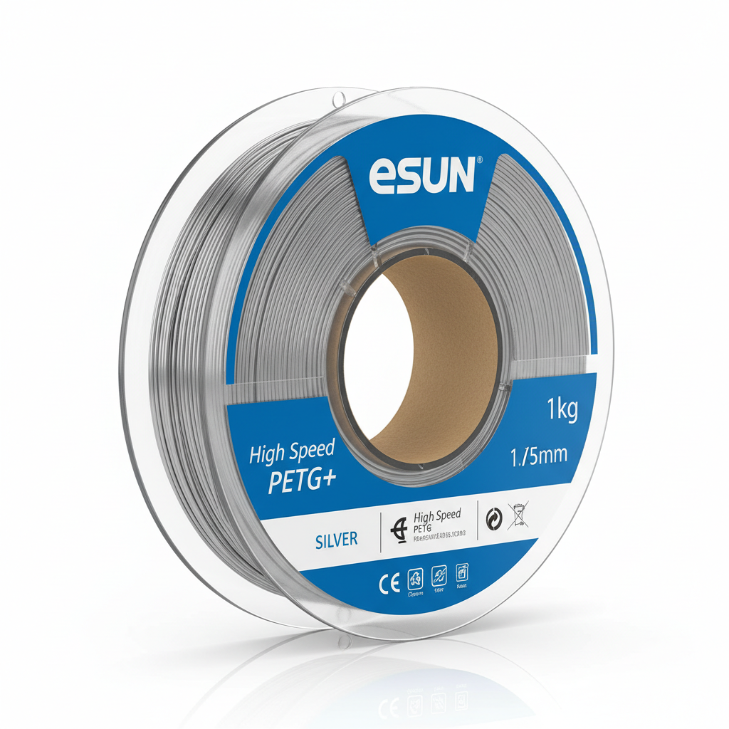 eSUN PETG+HS Silber 1kg
