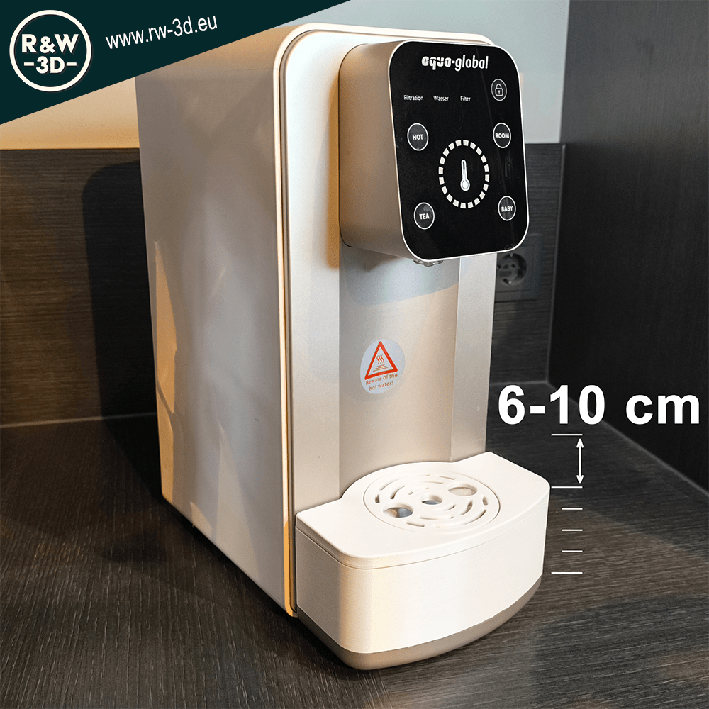 Stufenlos verstellbare erhoehung 6 10 cm kompatibel zu aqua global pure nino mini (2)
